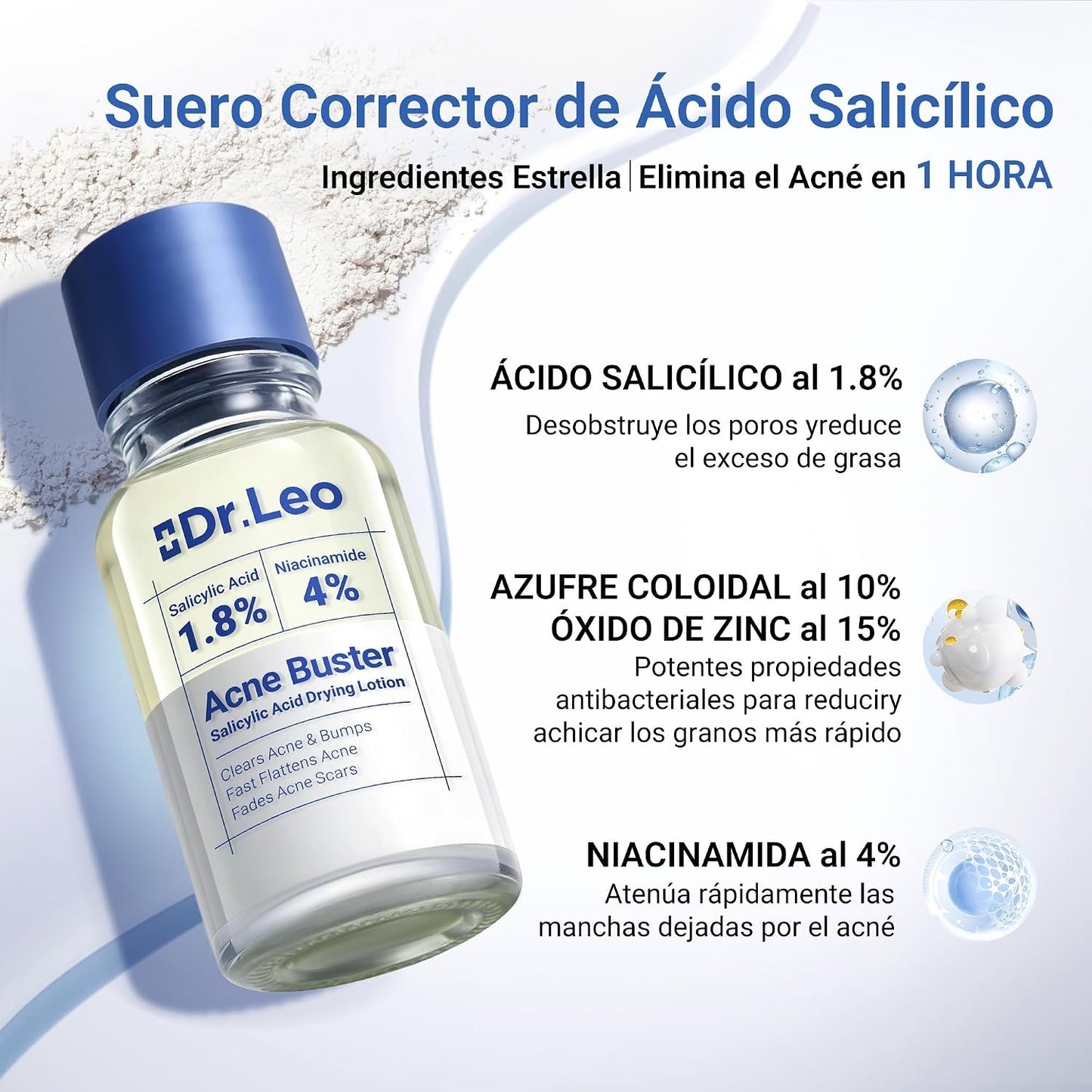 Dr. Leo Acne Buster – Cuidado puntual para granitos e imperfecciones visibles