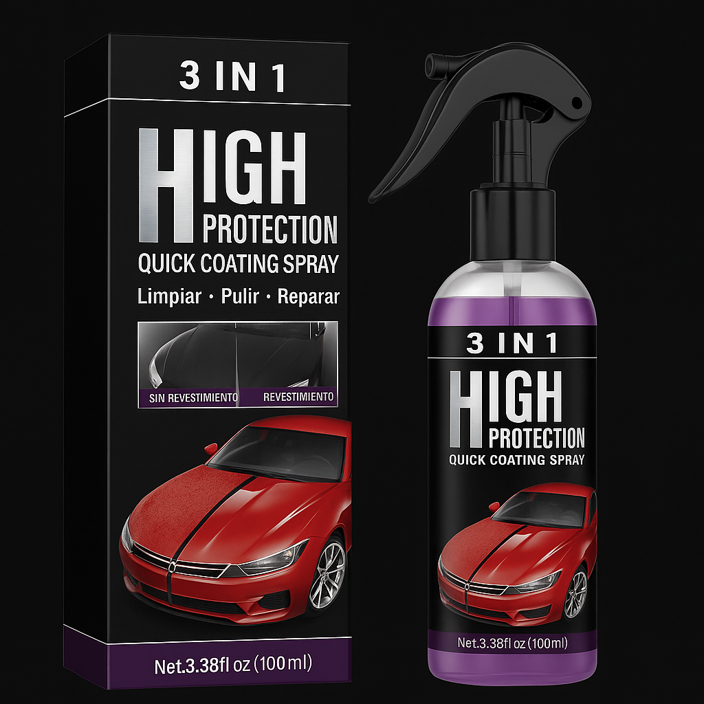 SPRAY 3 EN 1 – Limpieza, brillo y protección en segundos