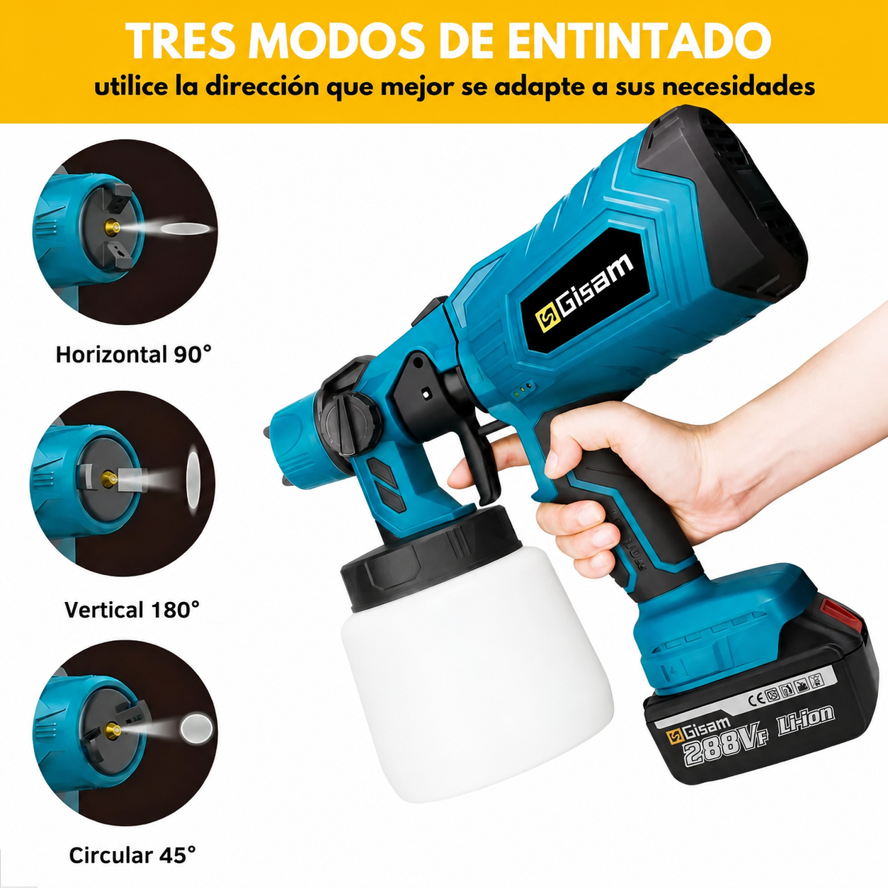 SprayMaster PRO - Pistola Pulverizadora Inalámbrica Profesional
