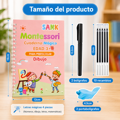 Kit de 4 cuadernos mágicos Montessori