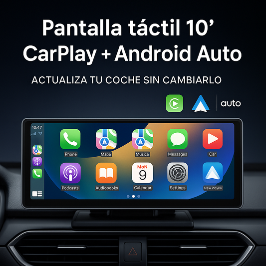 Estéreo 10" con carplay y andoid auto