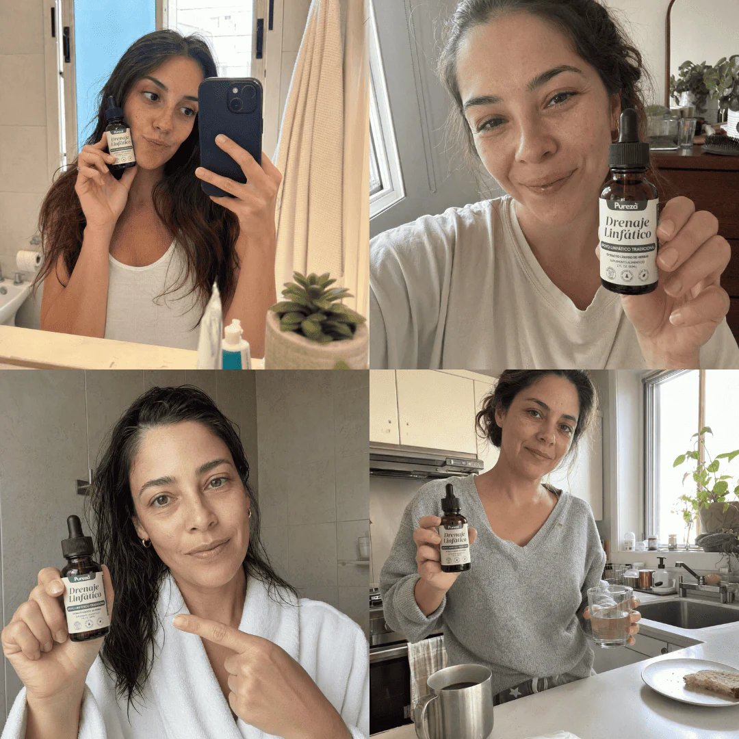 PurezaDrops | Drena Naturalmente la Hinchazón del Rostro, Abdomen y Piernas