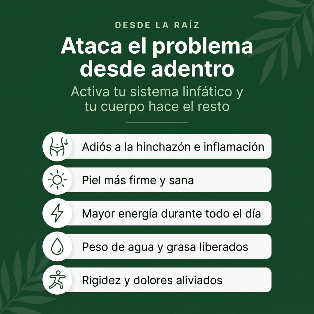 PurezaDrops | Drena Naturalmente la Hinchazón del Rostro, Abdomen y Piernas
