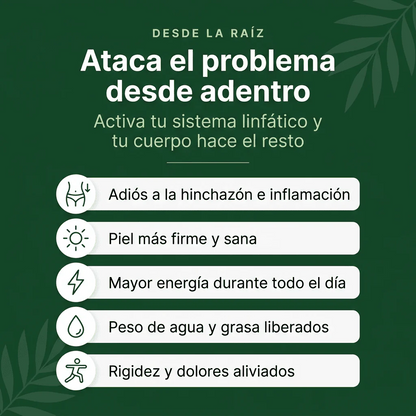 PurezaDrops | Drena Naturalmente la Hinchazón del Rostro, Abdomen y Piernas