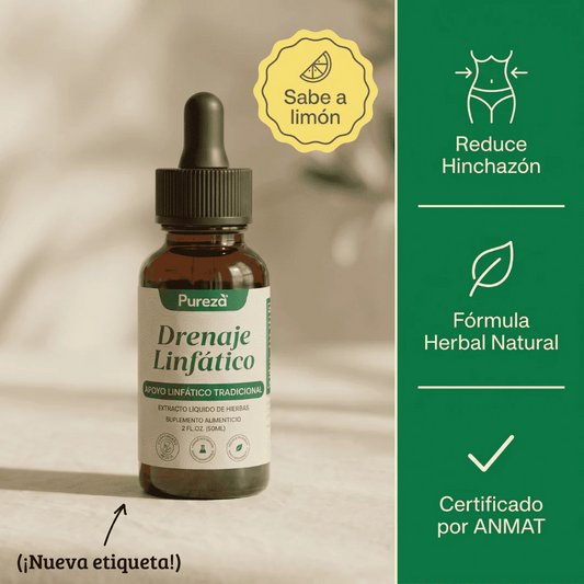 PurezaDrops | Drena Naturalmente la Hinchazón del Rostro, Abdomen y Piernas